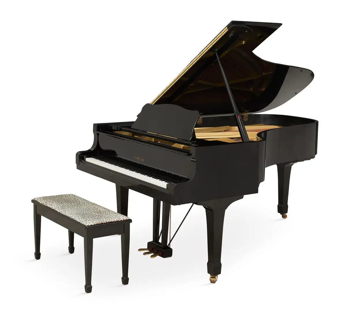 Yamaha Ebonized Grand Piano and Bench