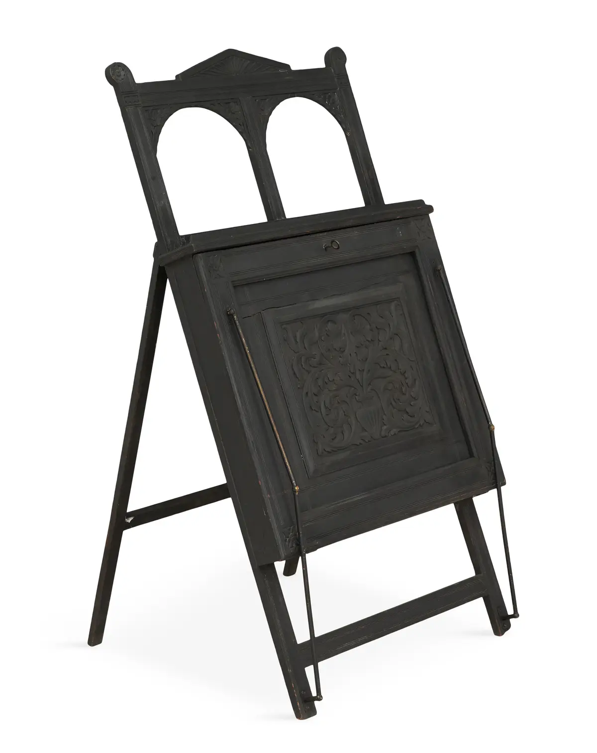 American Aesthetic Ebonized Wooden Easel/Portfolio Stand