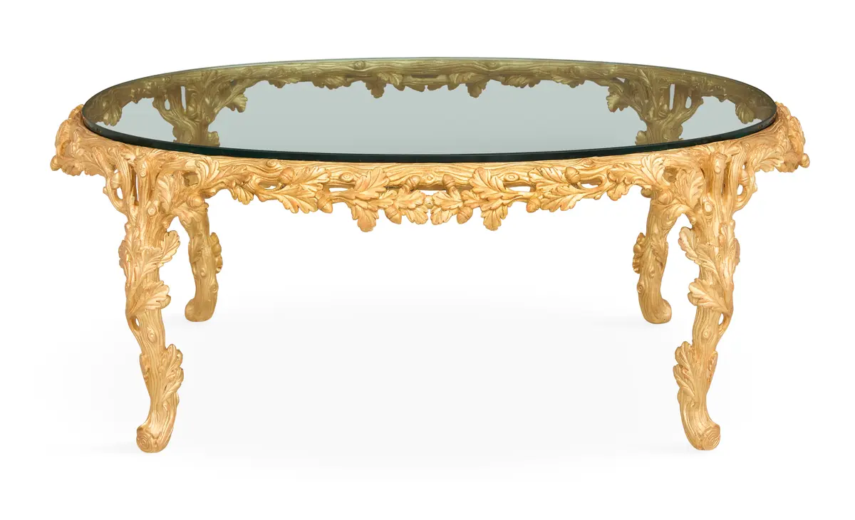 Italian Giltwood and Plate-Glass Coffee Table