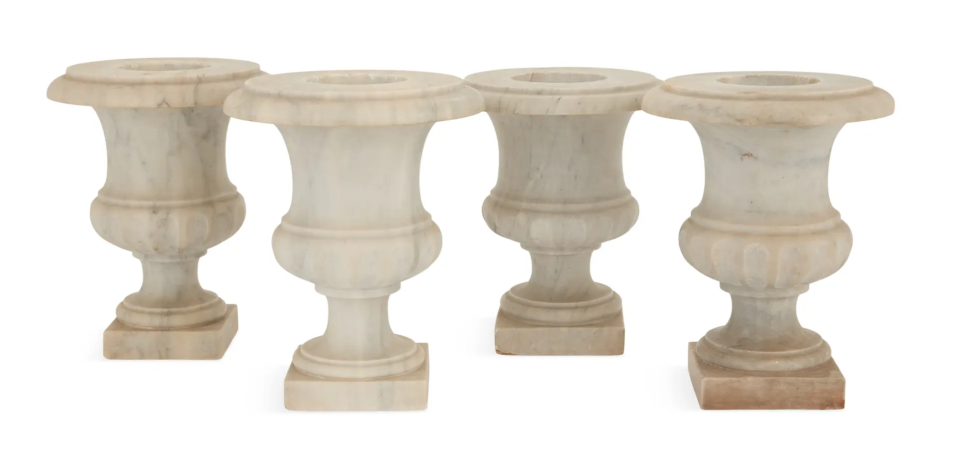 Set of Four Italian Marble Urns