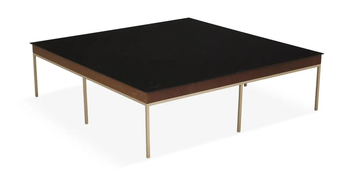 Antonio Citterio "Apta" Wood and Steel Coffee Table