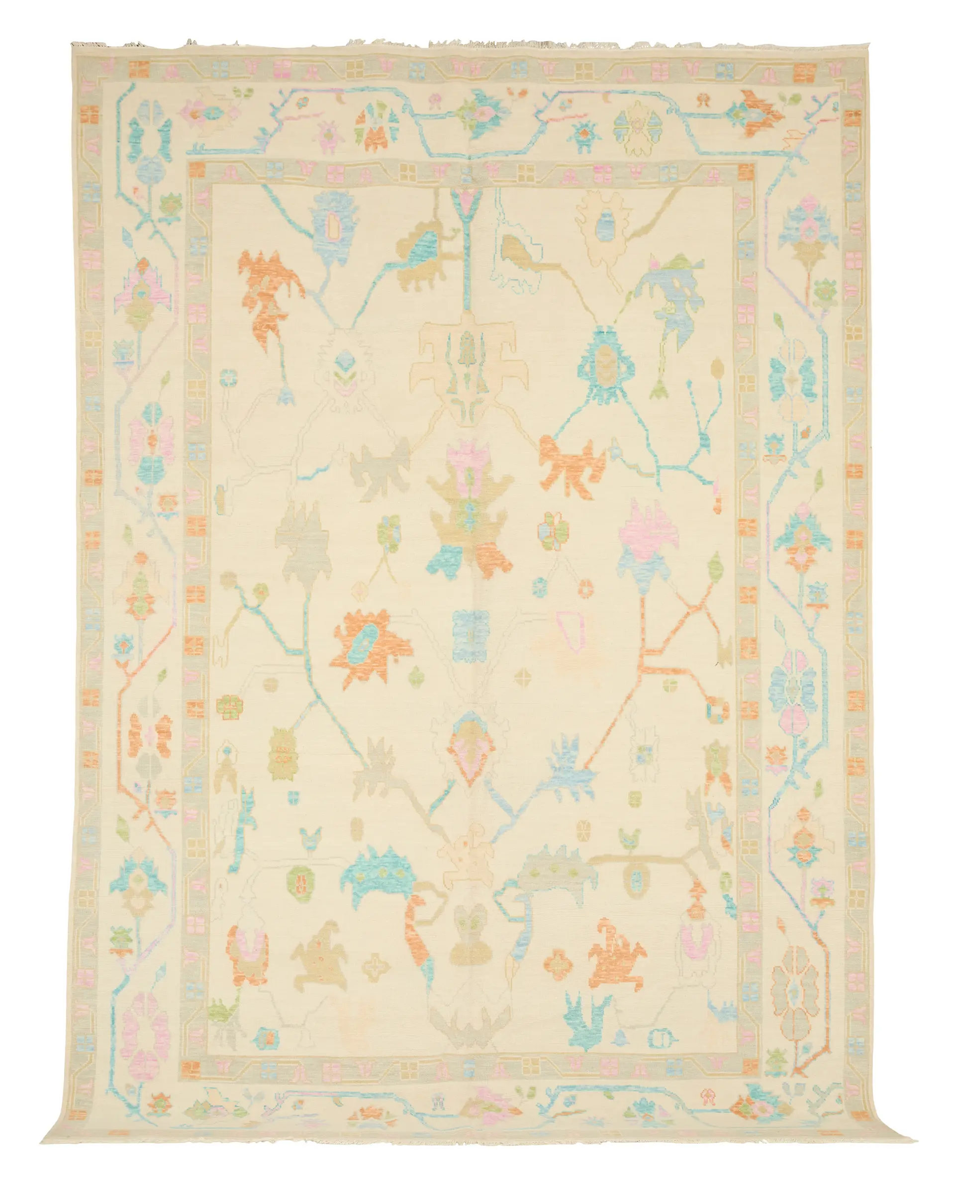 Turkish Angora Oushak Carpet