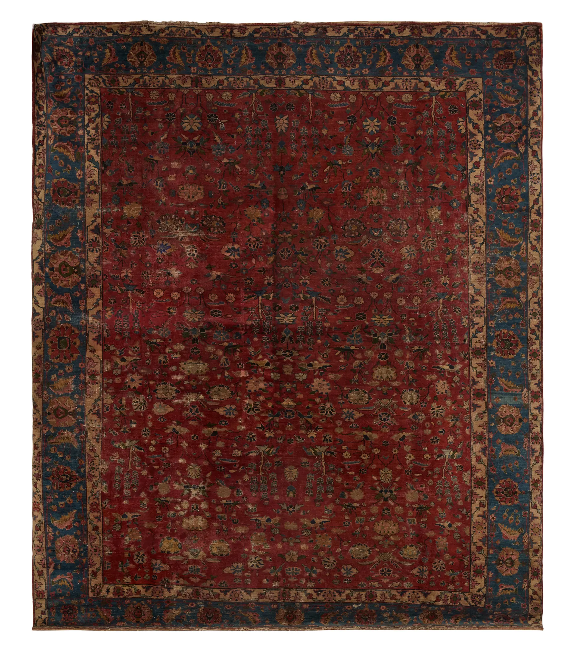 Semi-Antique Mahal Carpet