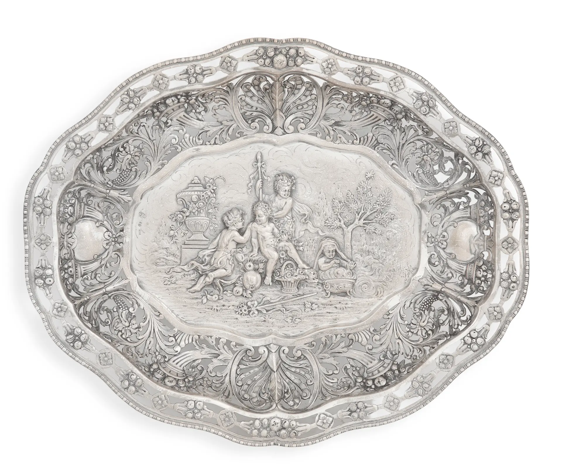 German Silver Fruit Bowl