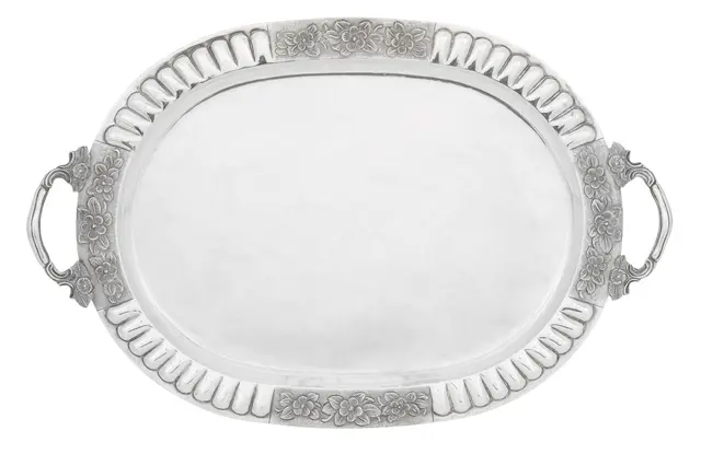 Large Mexican Sterling Silver Serving Tray