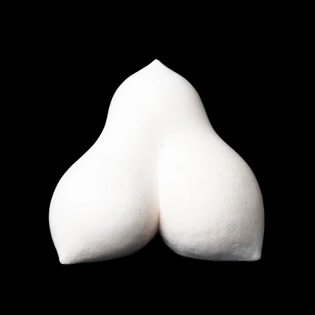 EVA LANGE. "Koncentration", skulptur, gips, signerad EL.