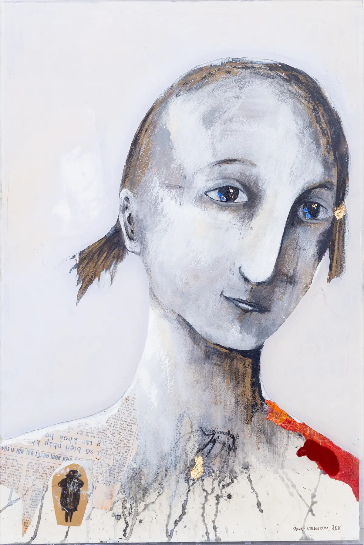 SASSA NORDSTRÖM. "Medresenär", blandteknik, signerad, daterad 2015.