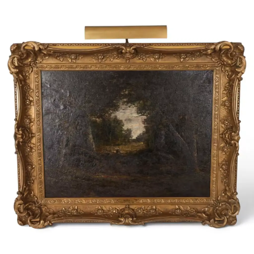 Lot 41: Louis Remy Matifas Woodland Landscape