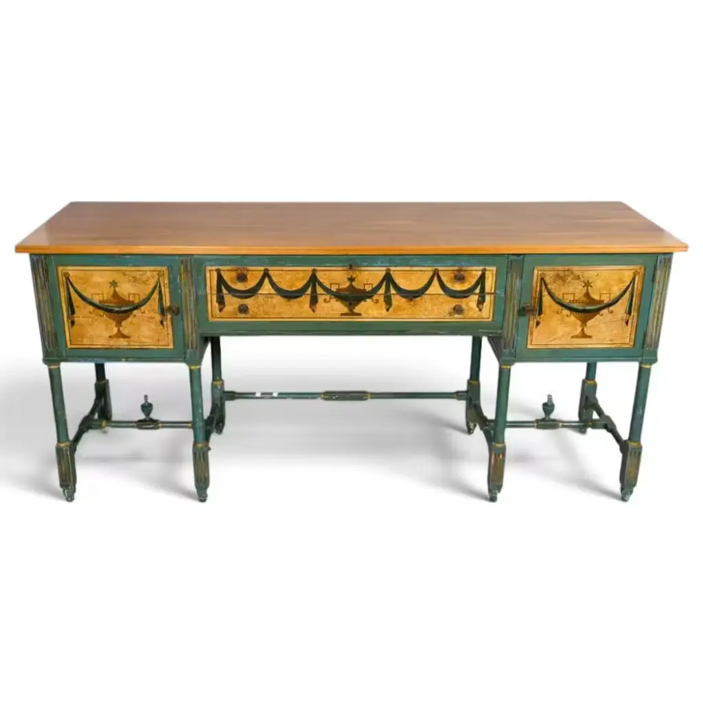 Lot 96: Neoclassical Painted Sideboard