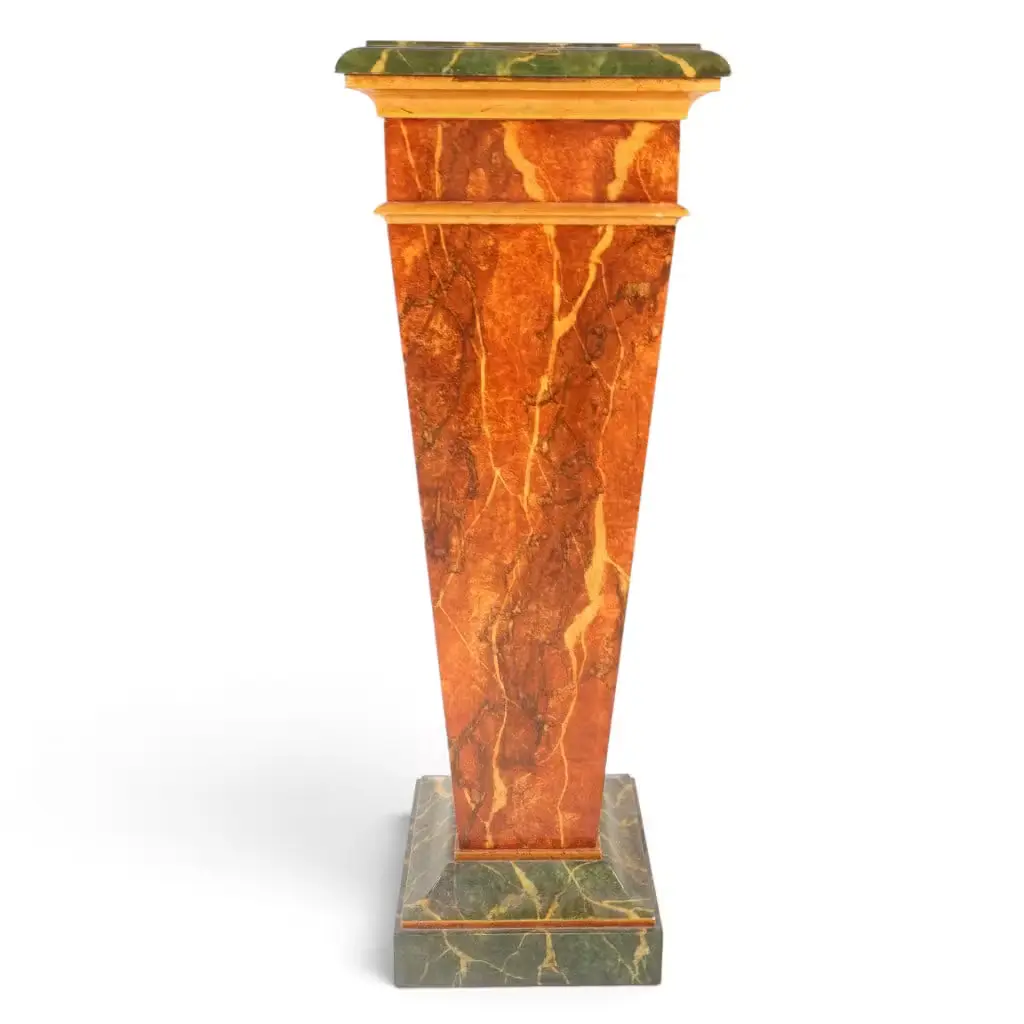 Lot 7: Neoclassical Faux-Marble Painted Pedestal