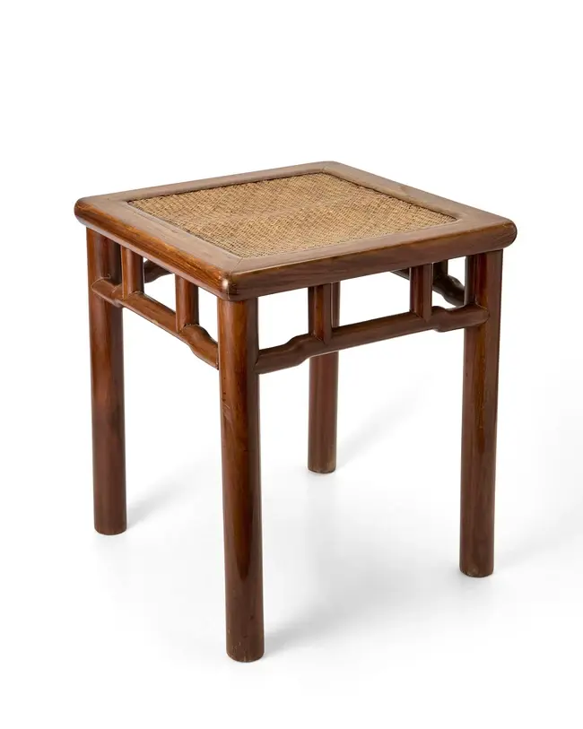 A Chinese huanghuali square stool