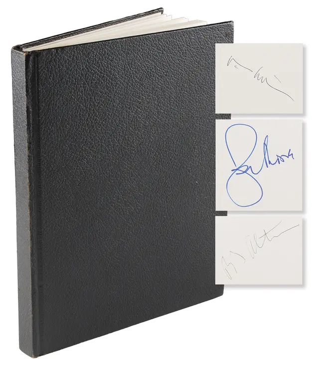 Actors, Musicians, and Entertainers (101) Autograph Book, with Roger