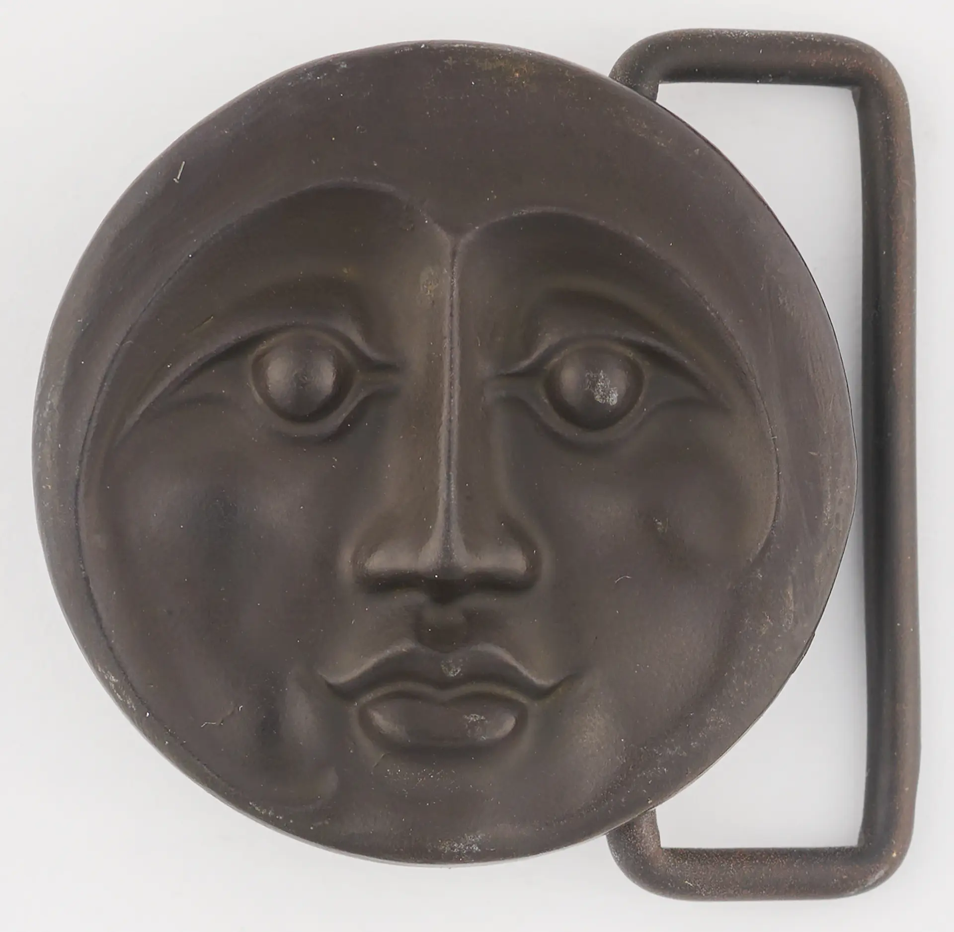 Grateful Dead: Owsley Stanley Bronze 'Moon Face' Belt Buckle