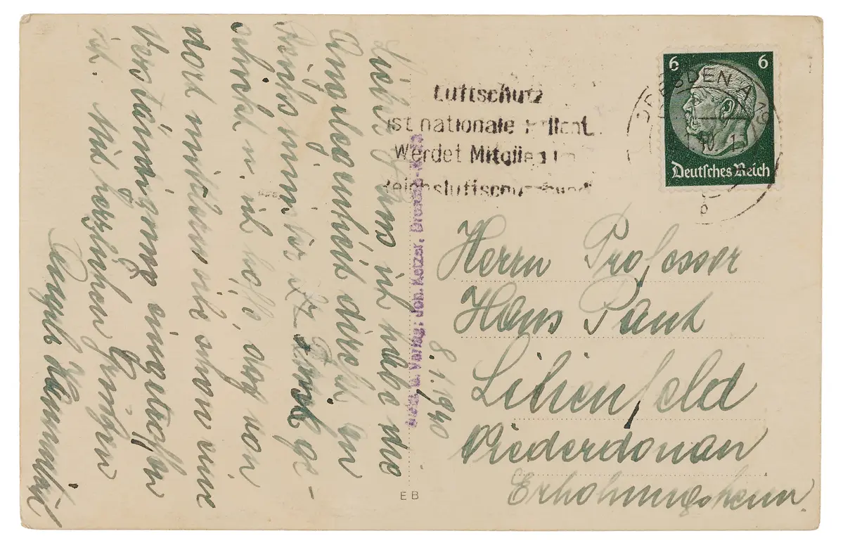 Angela Hitler Autograph Letter Signed, Referencing Reich Minister Wilhelm Frick
