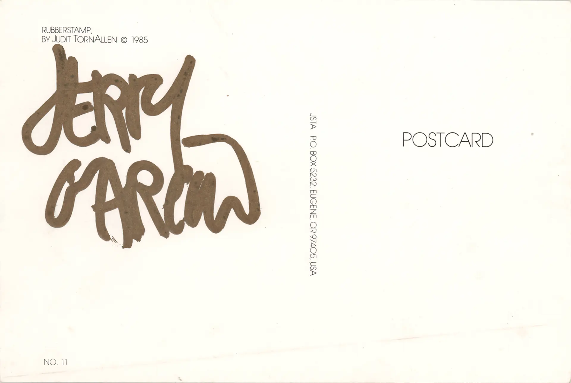 Grateful Dead: Jerry Garcia Signed Postcard