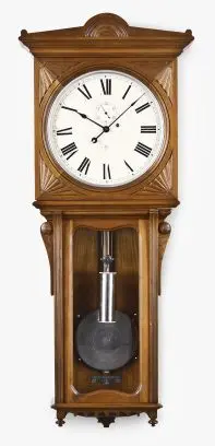 A Seth Thomas Regulator No. 8 wall clock
