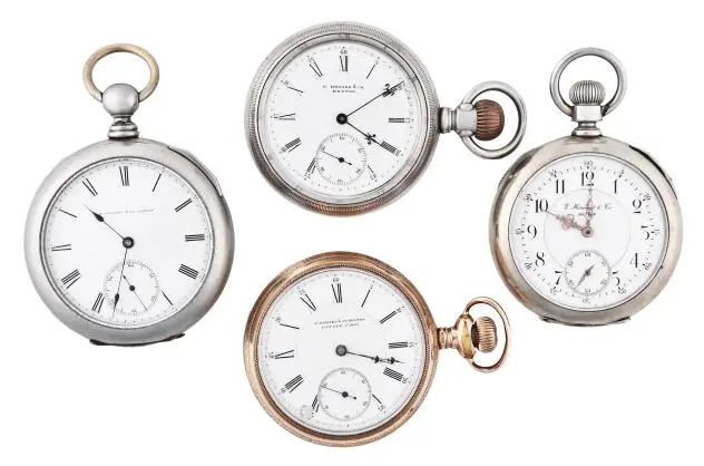 A lot of four recased Howard pocket watches