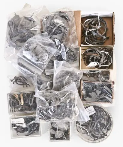 A very large lot of pocket watch case latch and lift springs