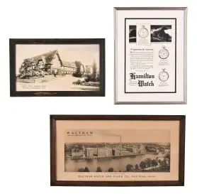 A lot of three watch company posters