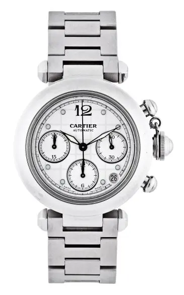 An early 21st century Cartier ref. 2412 Pasha wrist chronograph