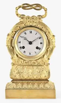 A very attractive mid 19th century pendule portative by Garnier signed