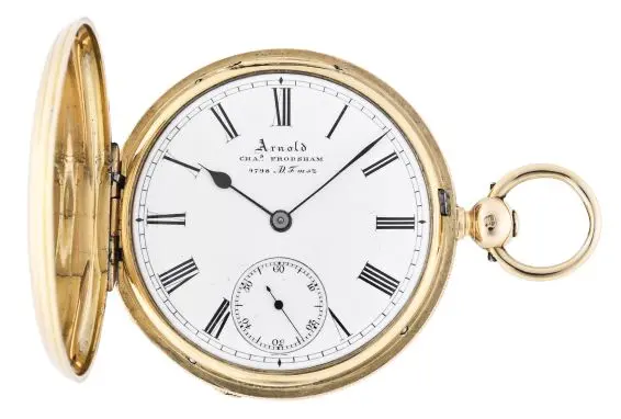 A mid 19th century lever fusee pocket watch by Arnold & Frodsham