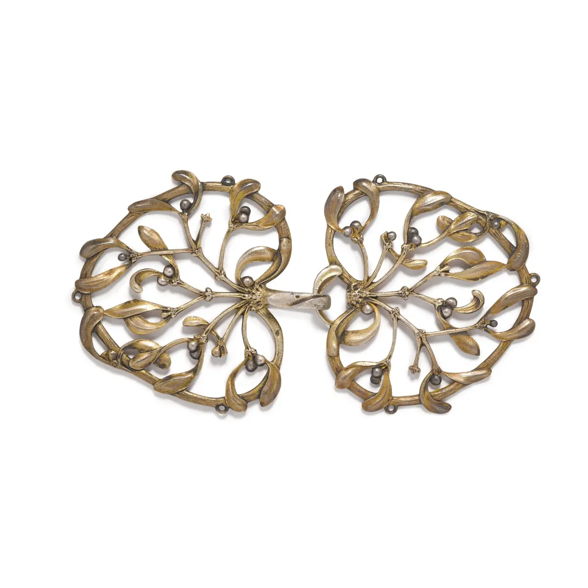 A French parcel-gilt silver buckle, Henri Vever, Paris, circa 1900