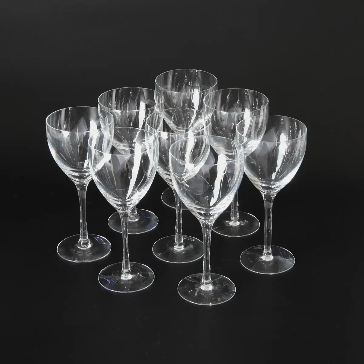 BERTIL VALLIEN. f 1938. Rödvinsglas "Chateau", 8 st, Kosta Boda.