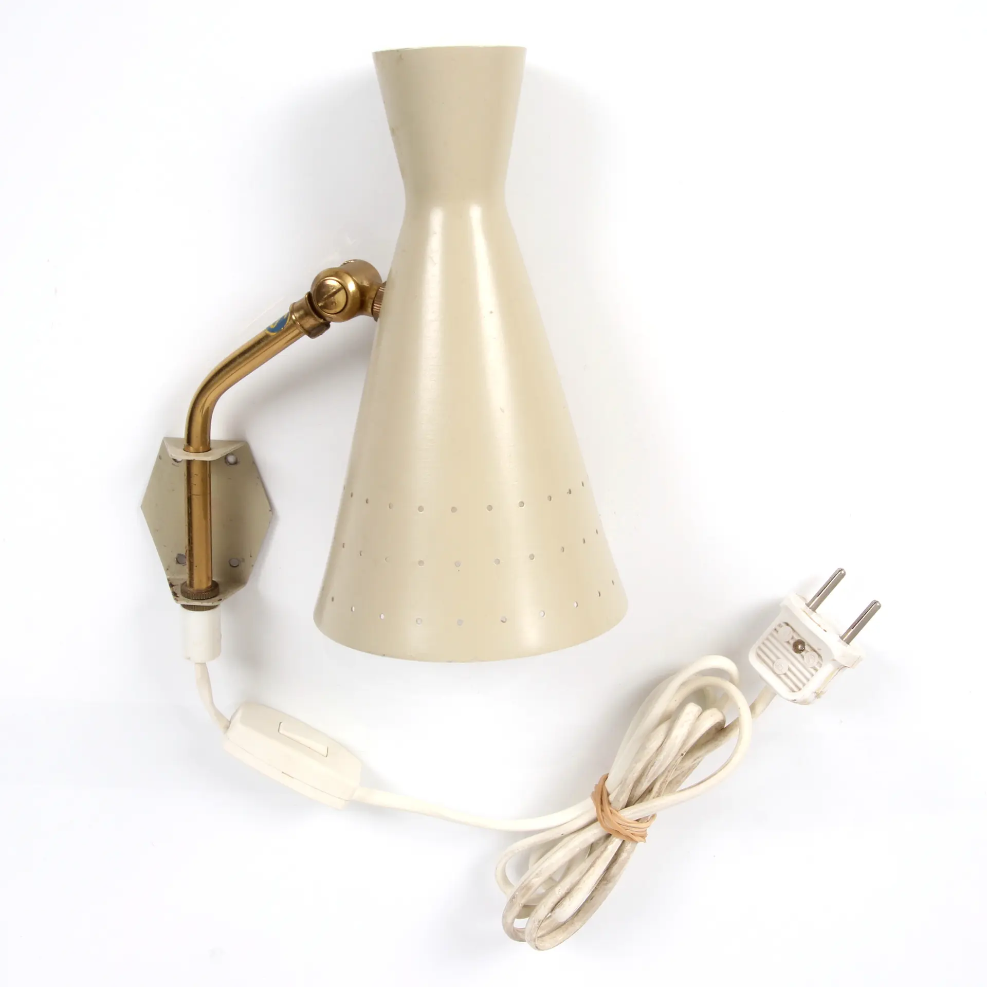 VÄGGLAMPA, metall, modell 335/4, Pagos Armatur, 1900-tal.