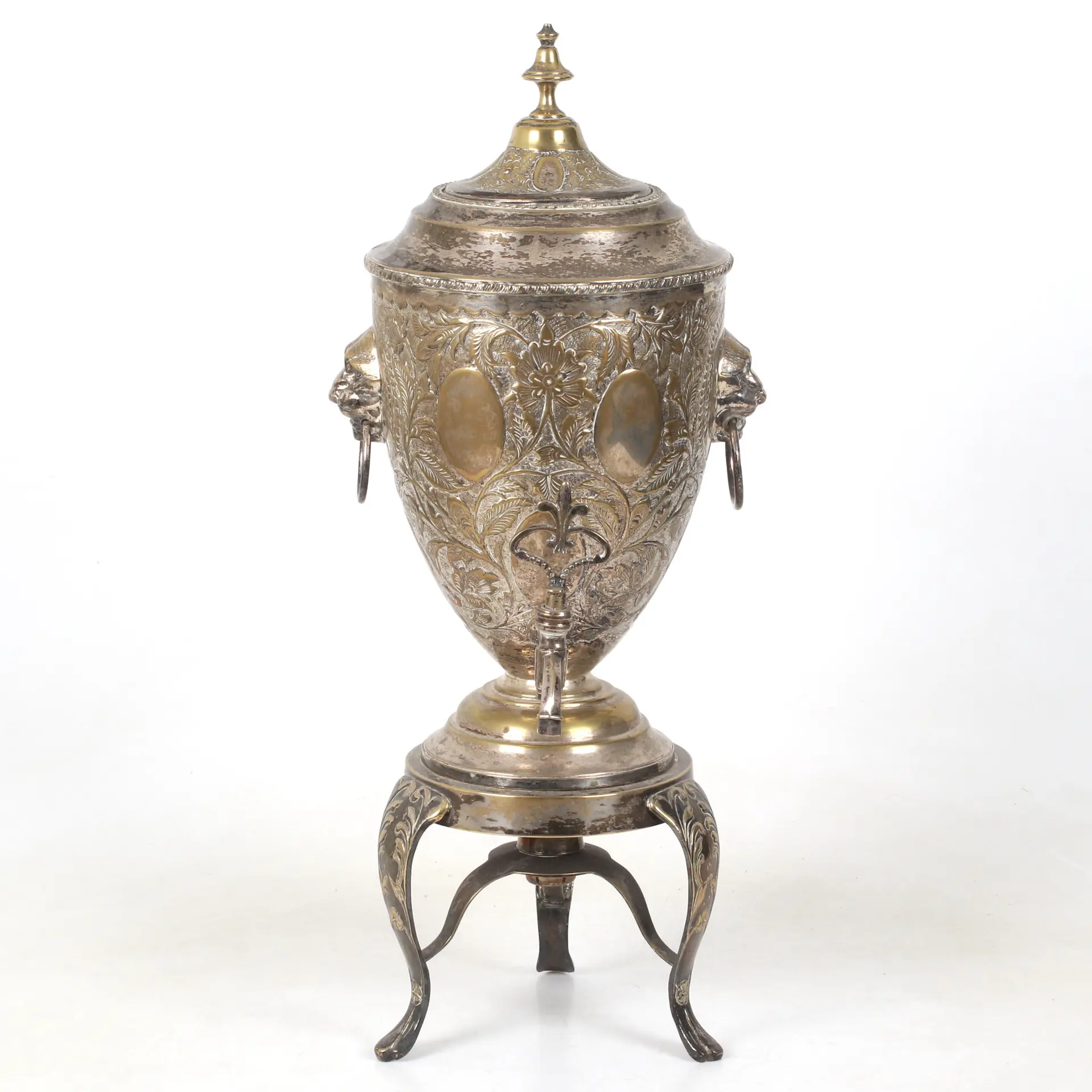SAMOVAR, nysilver, 18/1900-tal.