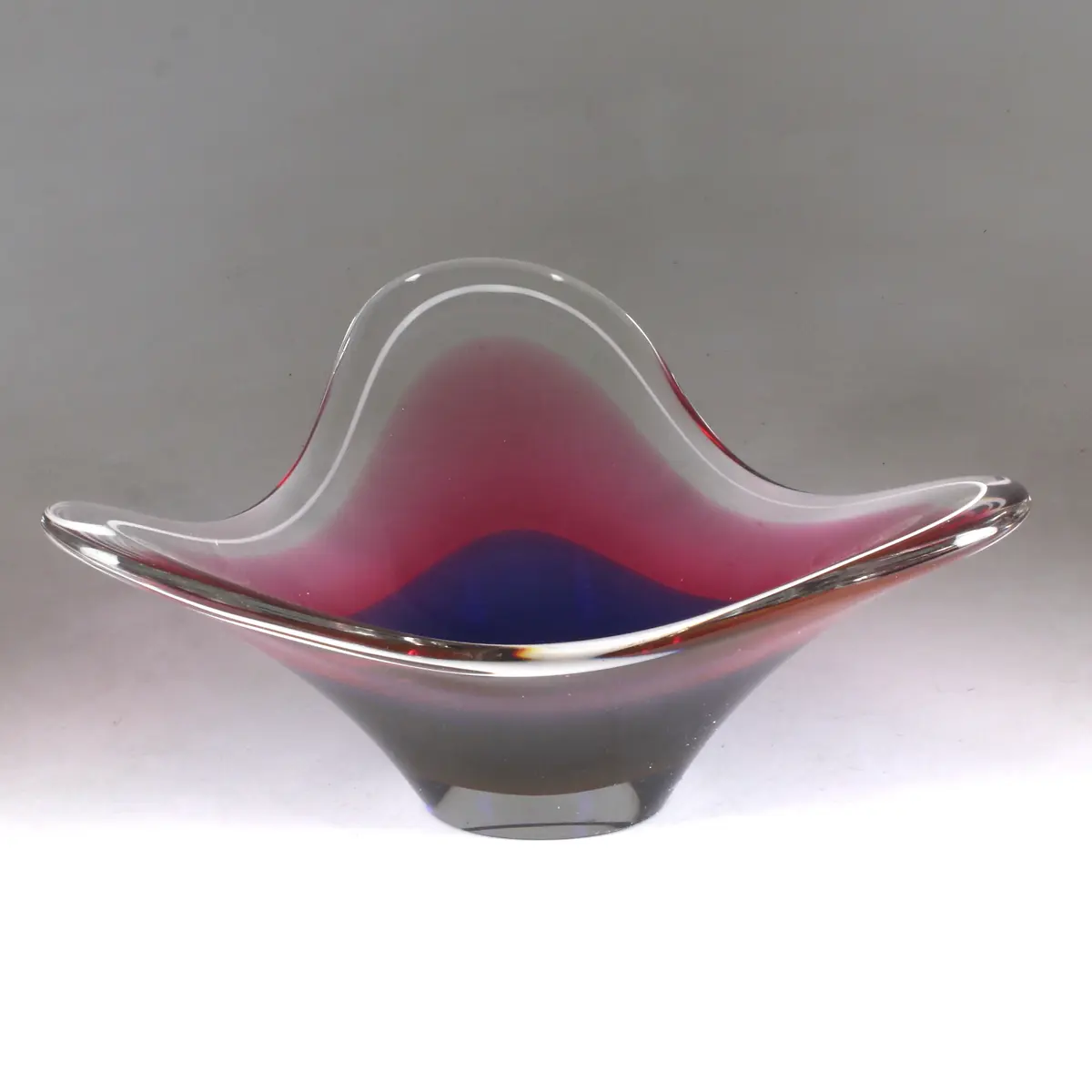 PAUL KEDELV. Skål, "Coquille", glas, Flygsfors.