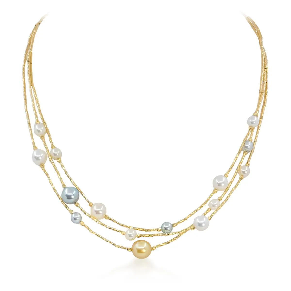 Akoya Pearl Station Necklace
