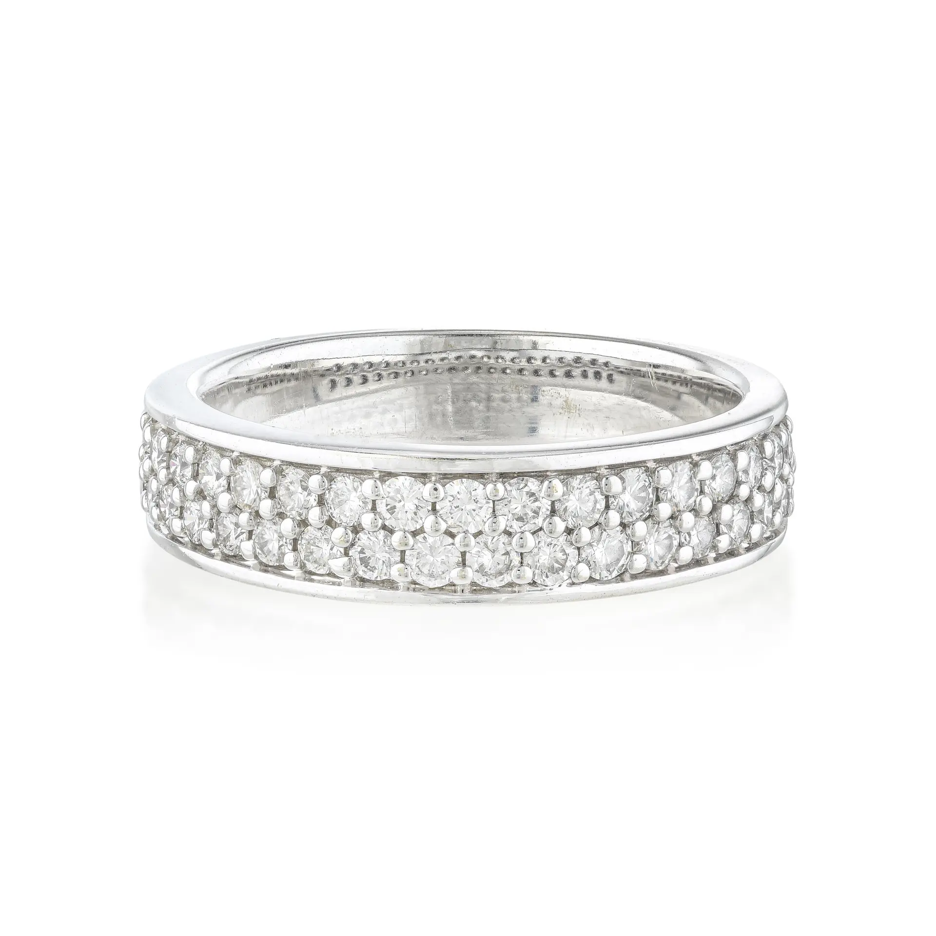 Double Row Diamond Band Ring