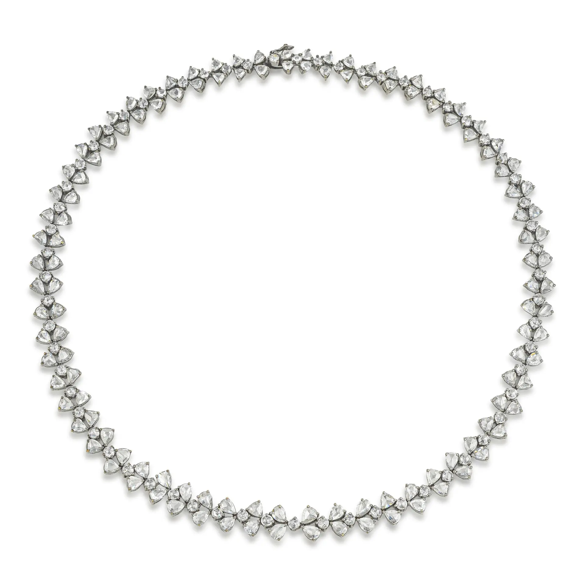 Rose Cut Diamond Necklace