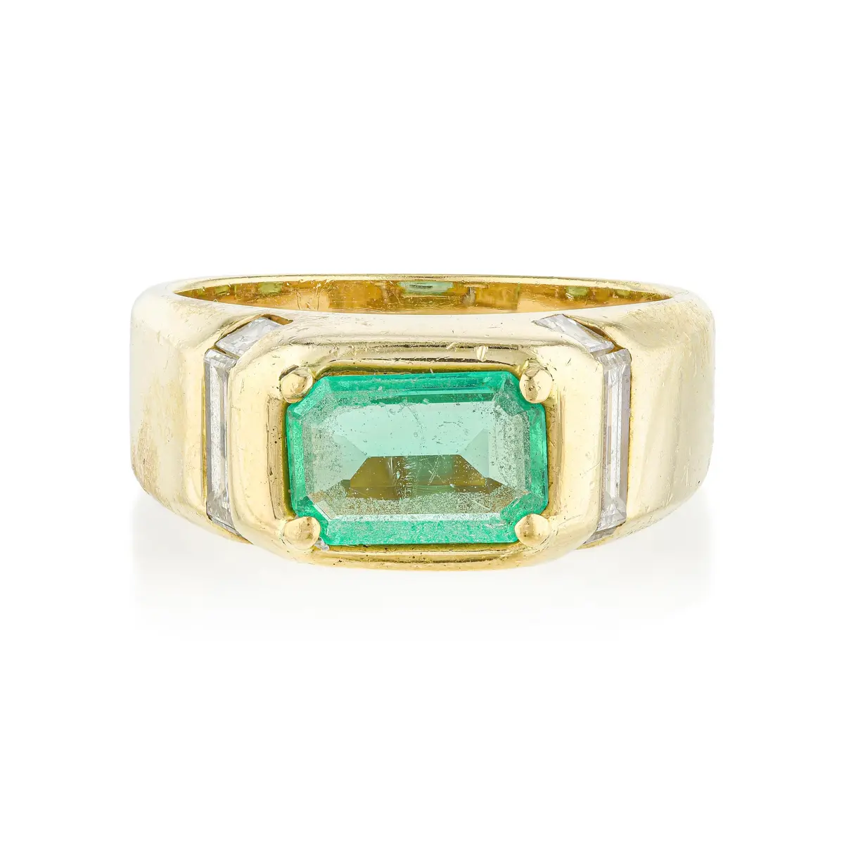 Emerald and Diamond Ring