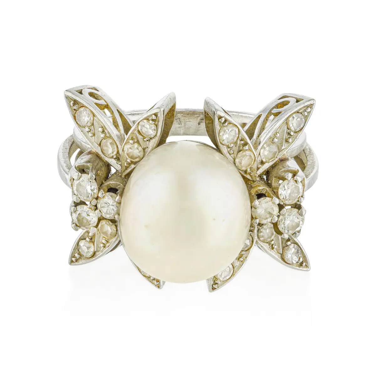 Antique Pearl and Diamond Ring