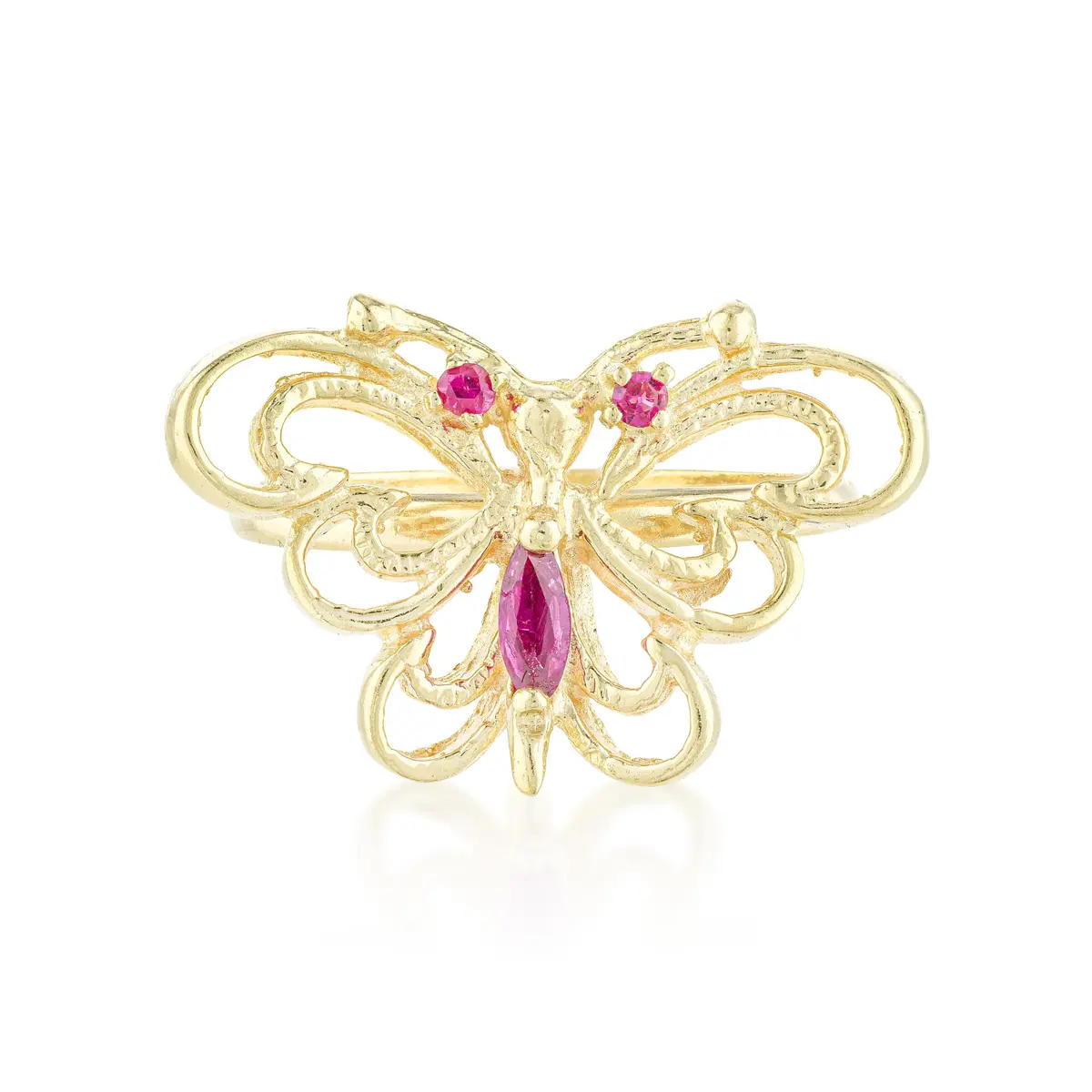 Ruby Butterfly Ring