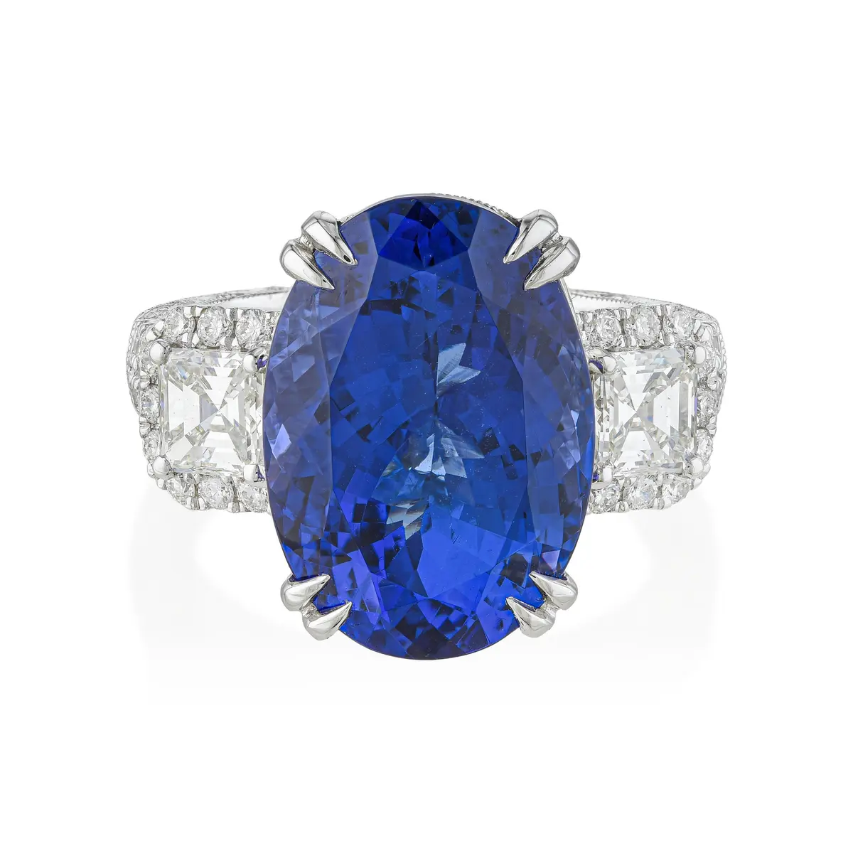 Tanzanite and Diamond Ring