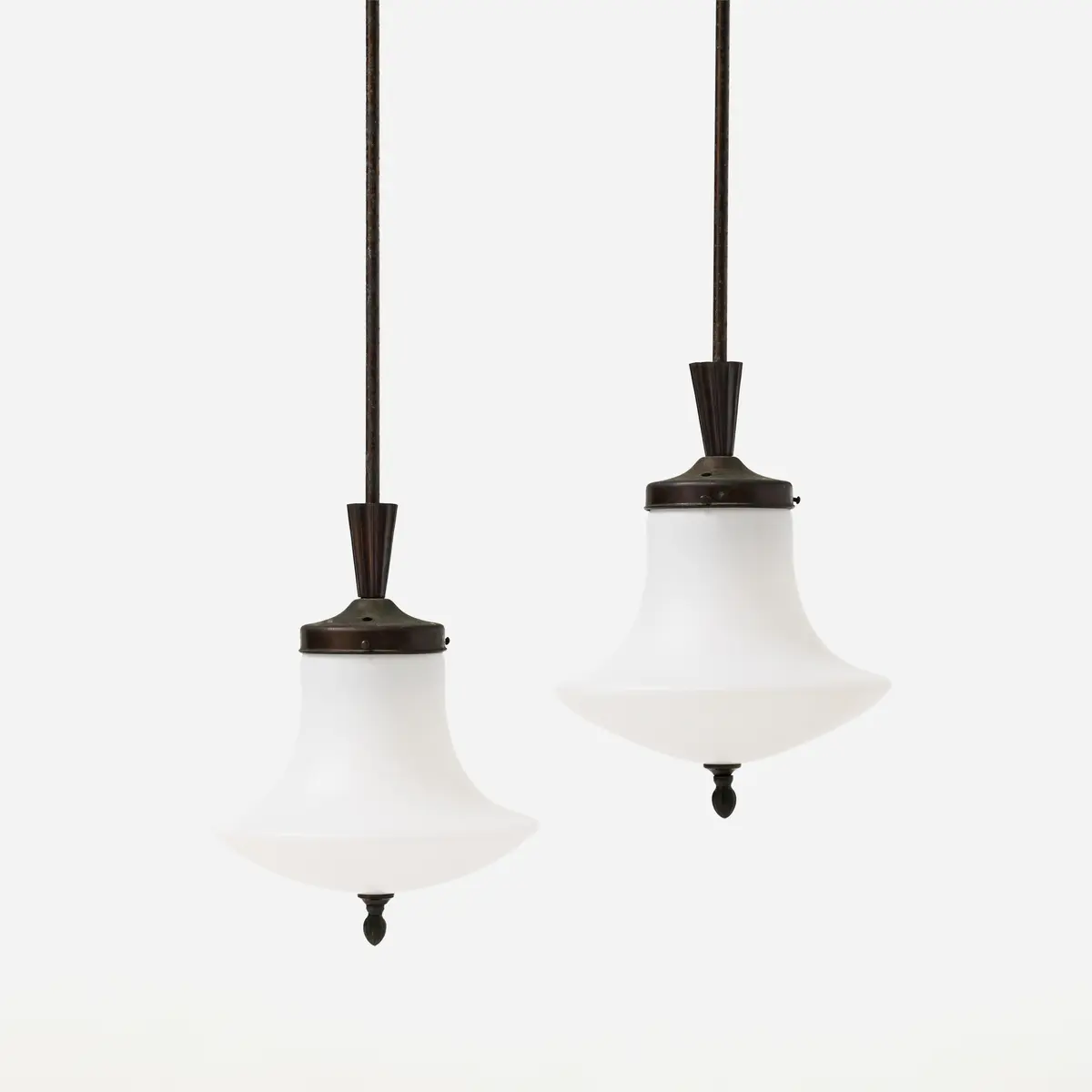UPSALA ARMATURFABRIK. Taklampor, ett par, 1920-tal, Swedish Grace