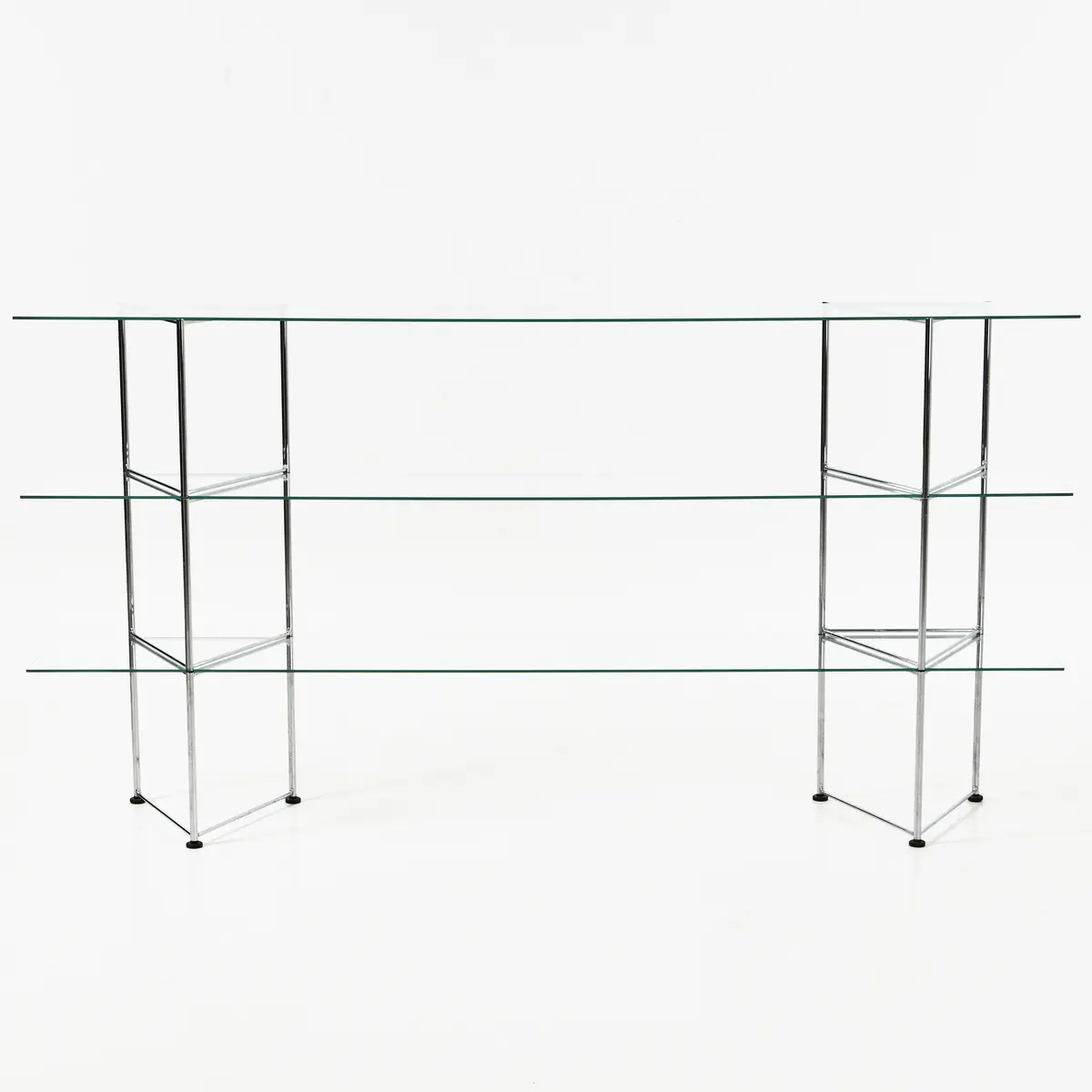 RICHARD CLACK. "Narr", hylla, IKEA, 1990-tal, förkromad metall, hyllplan