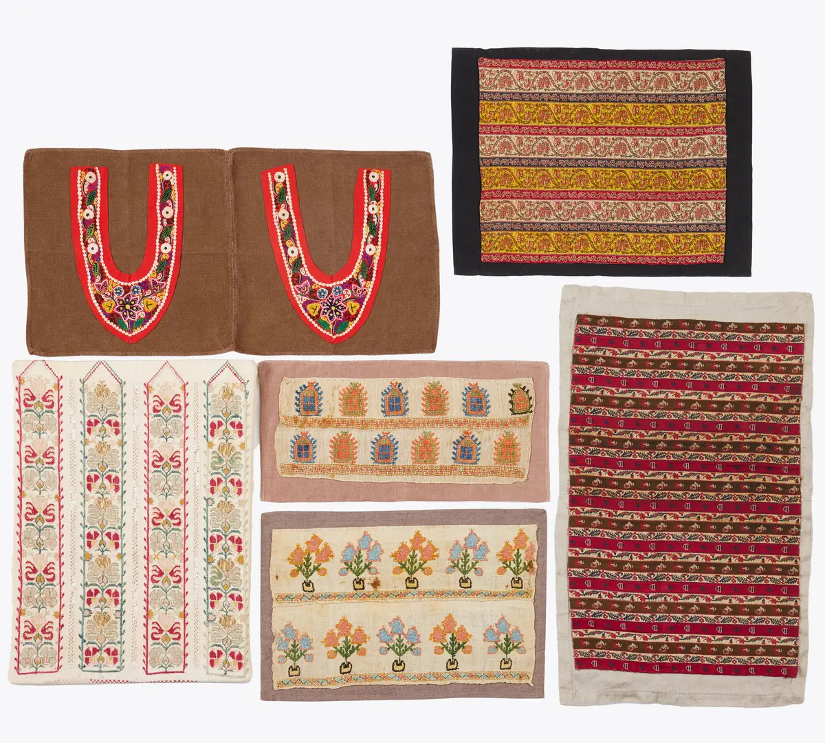 ORIENTALISKA TEXTILIER. 6 st, ottomanska och persisk, bla Siwas.