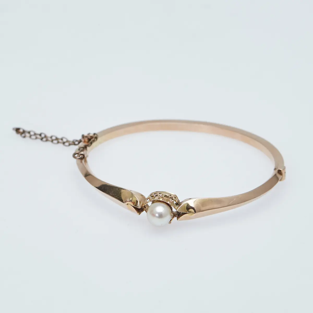 ARMREIF / ARMSPANGE, 585er Gelbgold, Akoya-Perle.