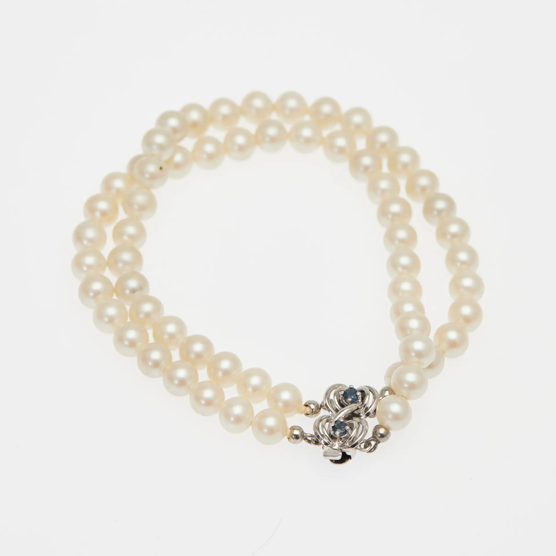 ARMBAND, 835er Silber, Akoya-Perlen.