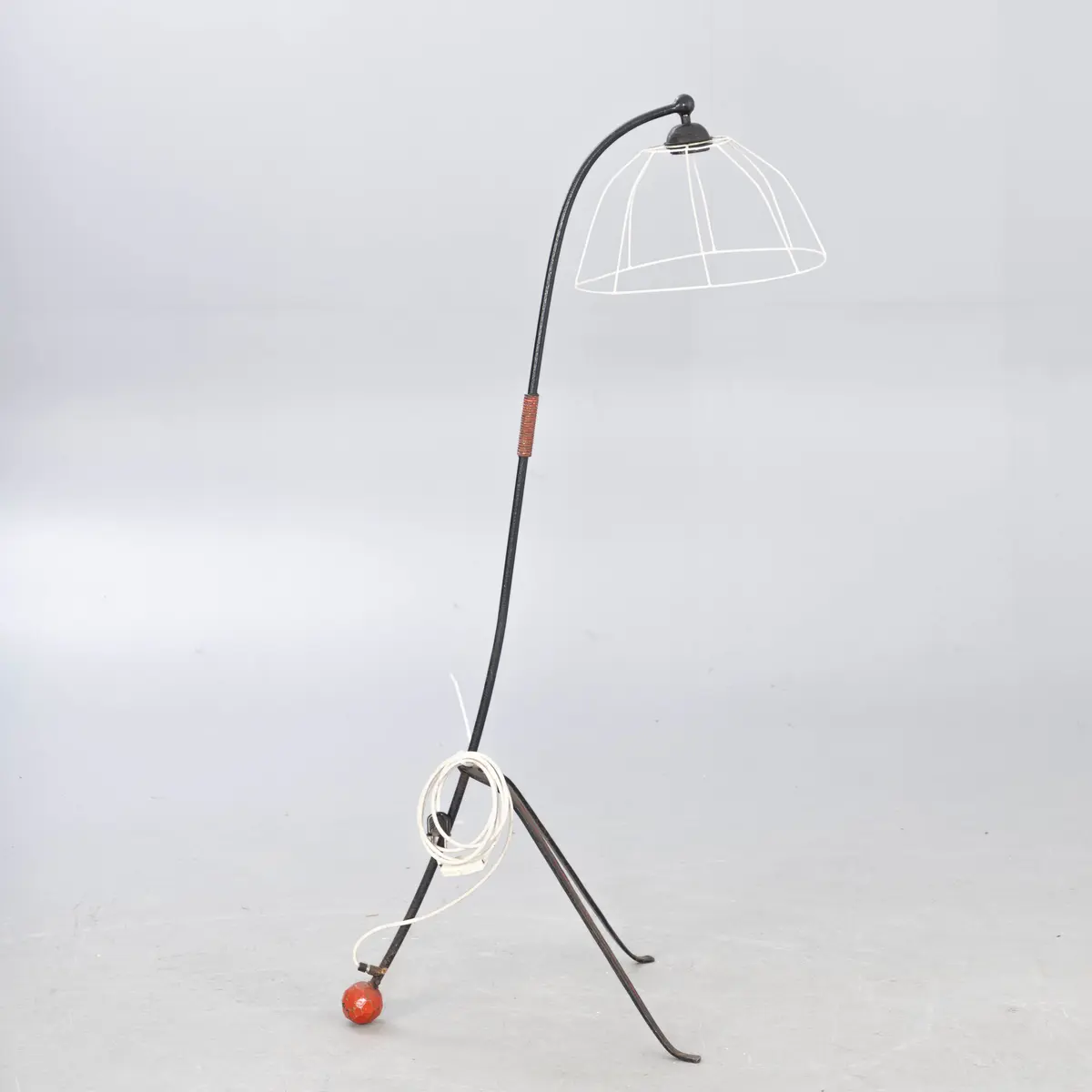 F.August Dämmich Kunstschlosserei, Stehlampe aus Schmiedeeisen, Deutschland