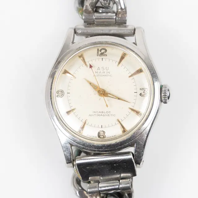 ABU, Marin, armbandsur, 33 mm, stål, ca 1955.