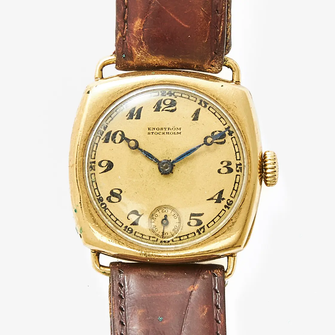 IWC, "Engström, Stockholm", armbandsur, 26 x 26 mm, 18K guld, ca 1925.