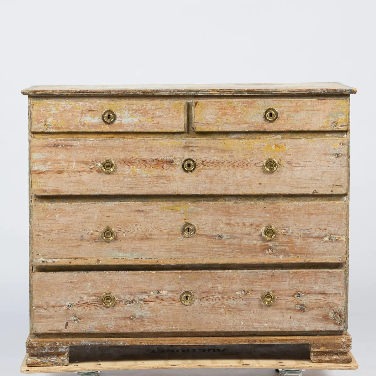BYRÅ, 5-lådig, gustaviansk, bemålat trä, 1700-senare del.