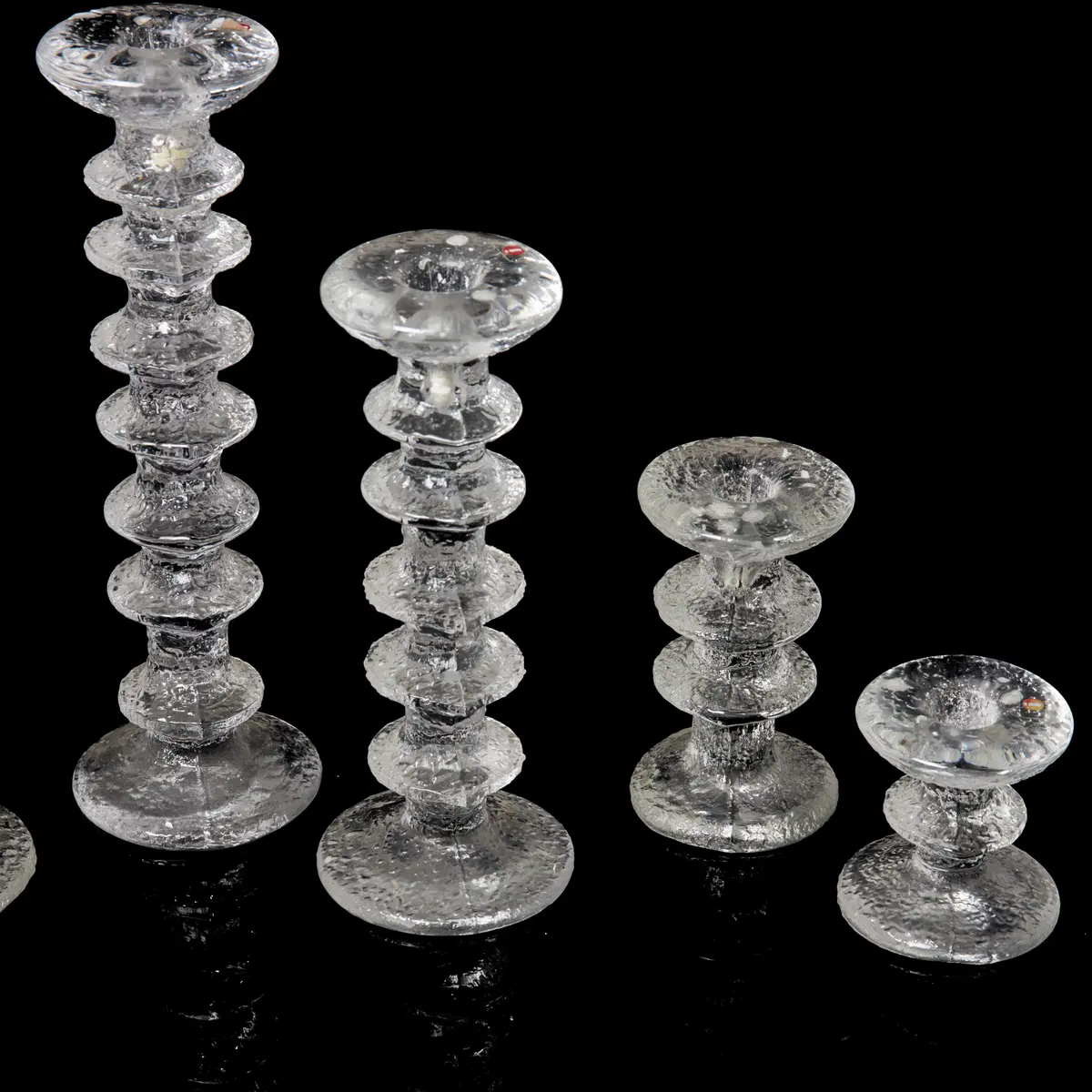TIMO SARPANEVA. 6 st, ljusstakar, "Festivo", Iittala.