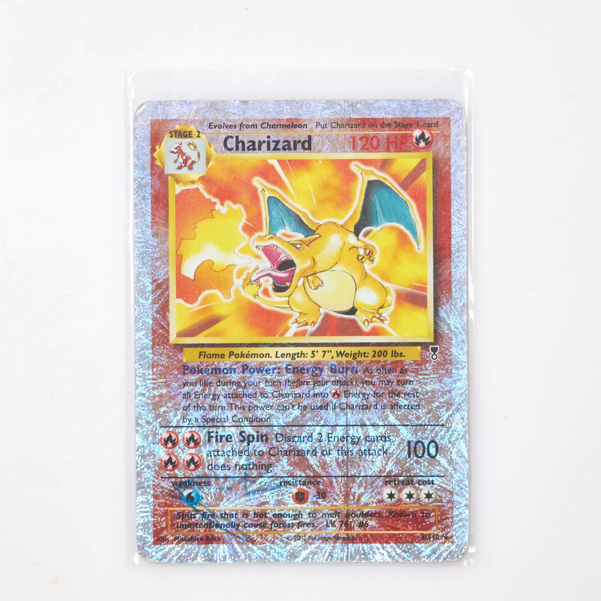POKÉMONKORT, Legendary Collection, Charizard Reverse Foil #3.