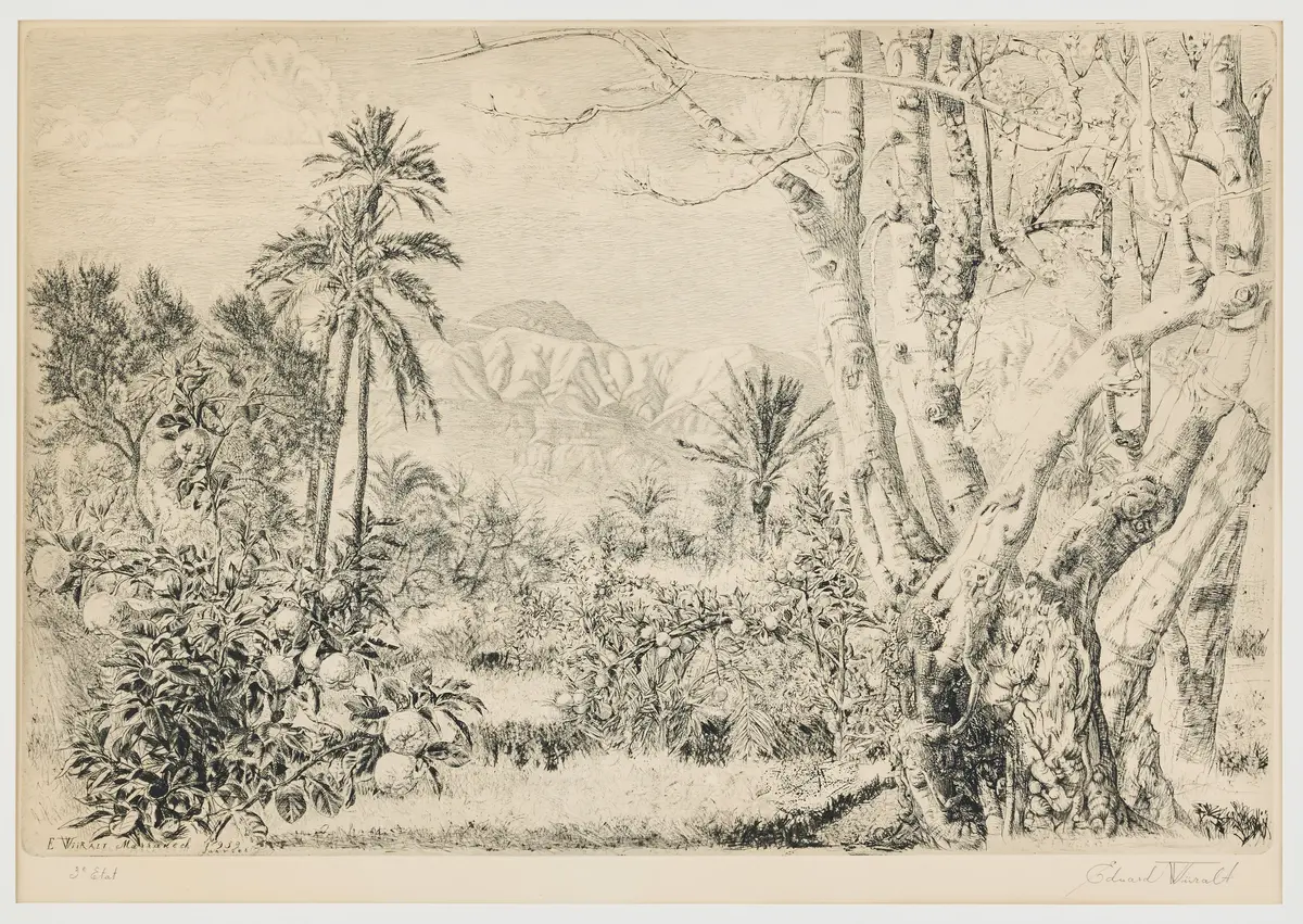 EDUARD WIIRALT. "Marrakeši maastik" (Marrakesh Landscape).